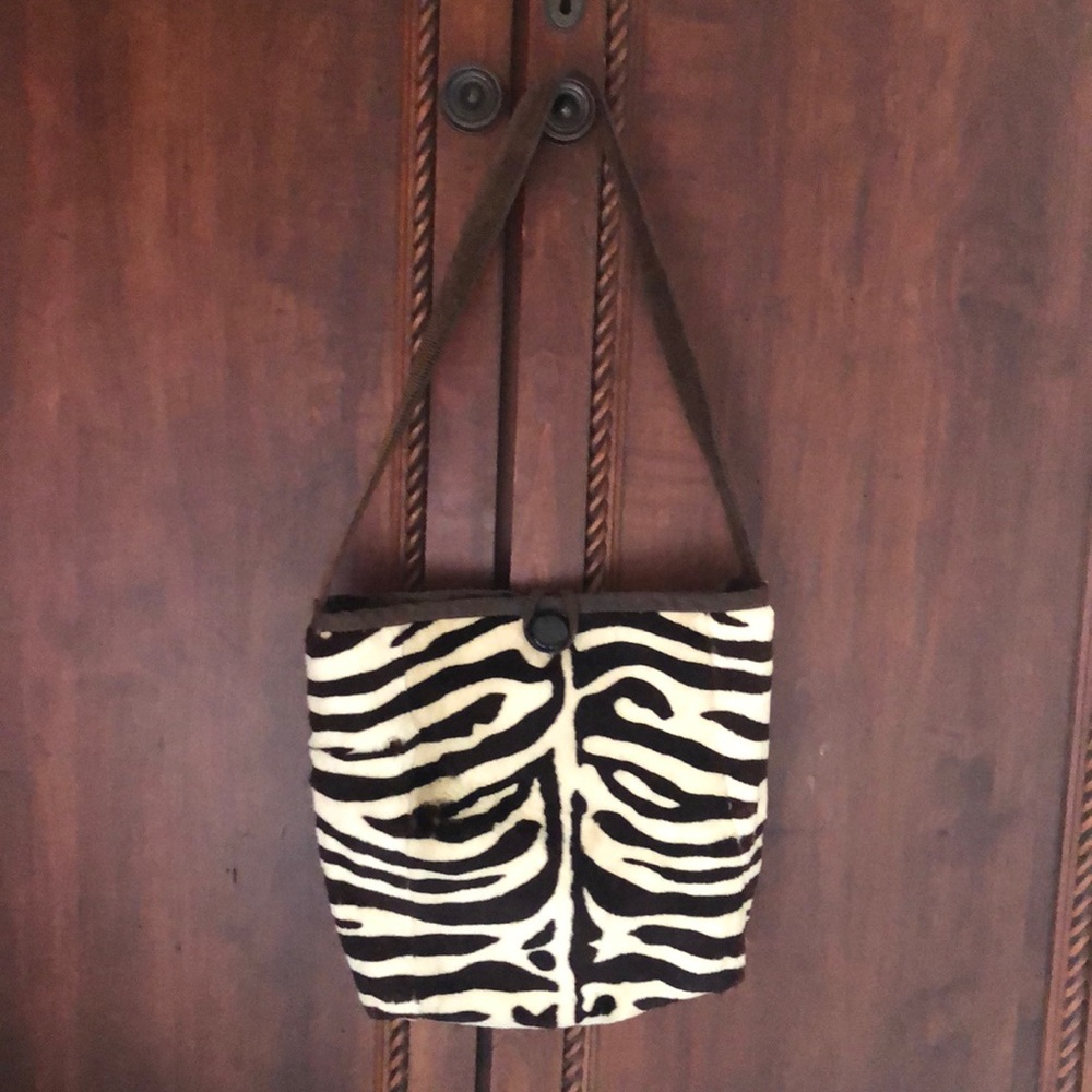 Really this is FABULOUS!! Vintage Fur Coatt with chocolate brown and cream zebra